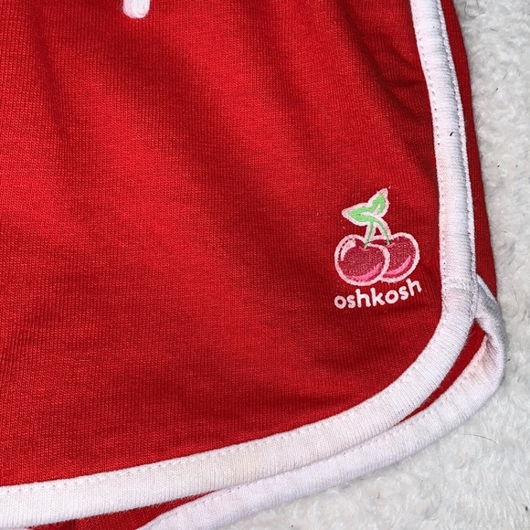 Oshkosh Red Cherry Shorts Baby Girl 0-3M - Picture 2 of 7